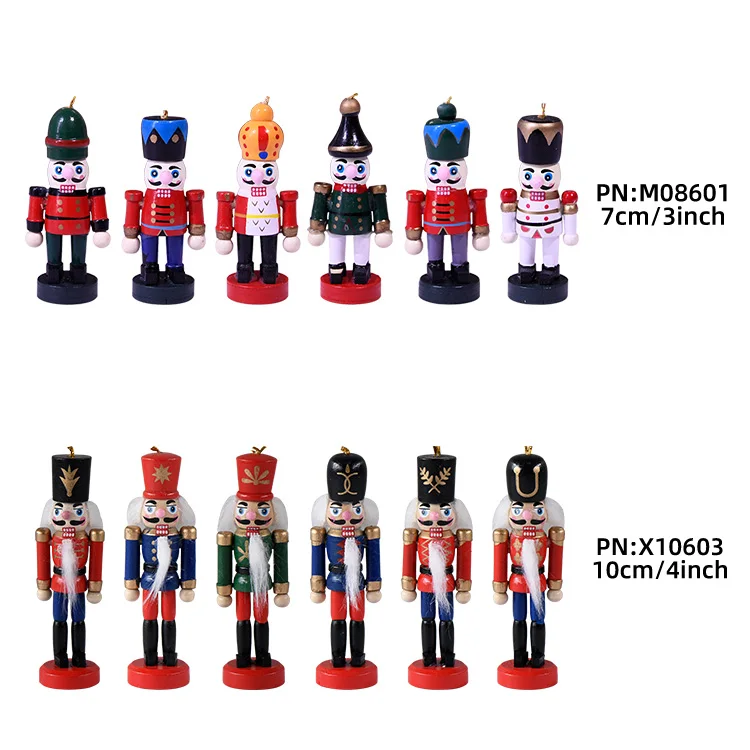 Nutcracker High Quality Customizable Wooden 7/10cm Nutcracker for Christmas Decorations