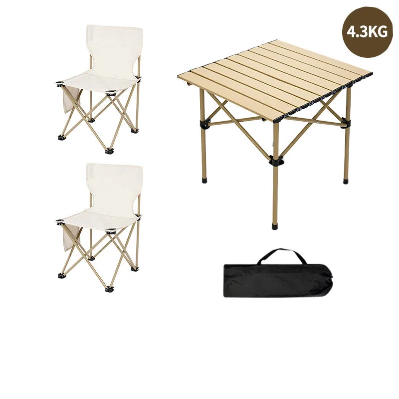 Portable Outdoor Camping Folding Chair Travel Multi Function Travel Casual Picnic Table Chair Set