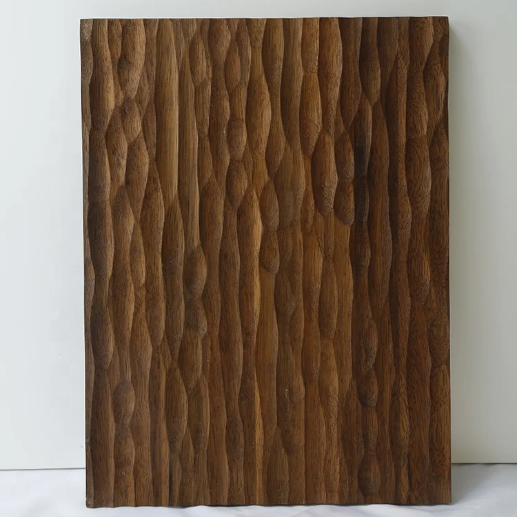 MUMU Unique Timber Thermal Insulation Board 3D Decorative Wood Panel for Interior Wall Cladding