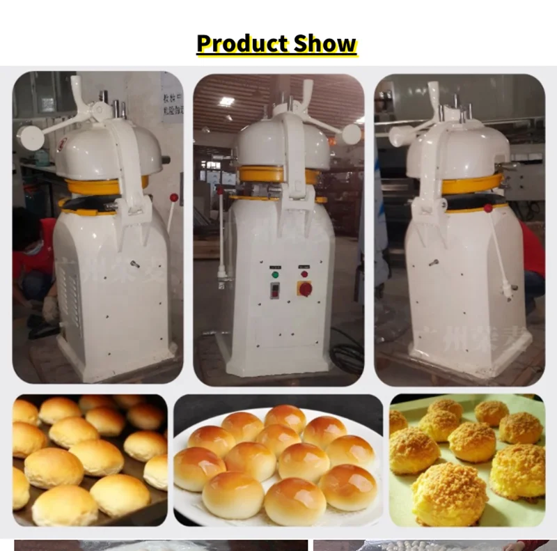 Cake Shop Use Paste Dividing Round Balls Making Pizza Dough Rolling Machine