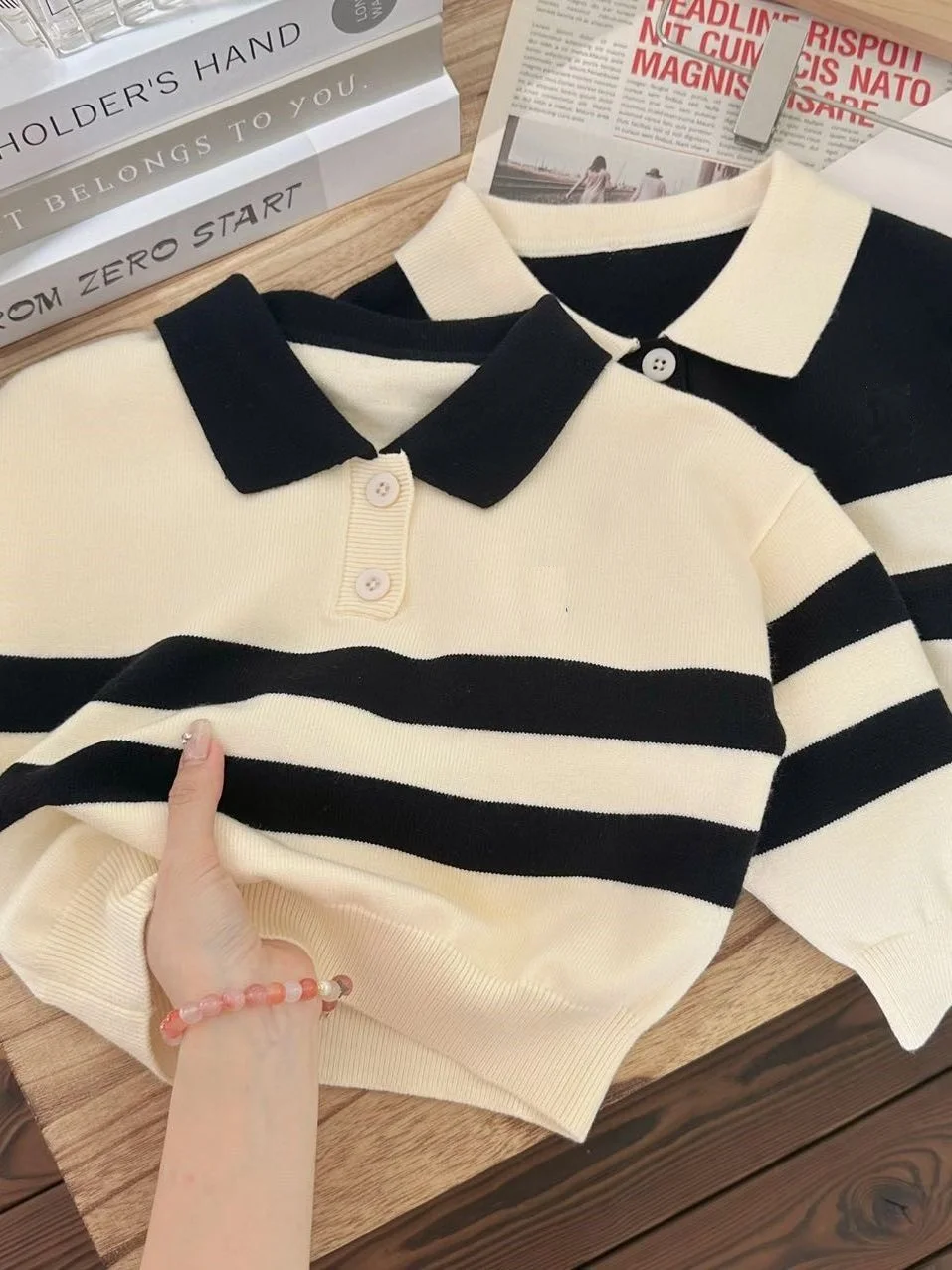 Kids Clothes 95% Cotton Knitwear Support Customized Toddler Polo Sweater Spring Fall Boys Clothes Knit Tops Children Clothing