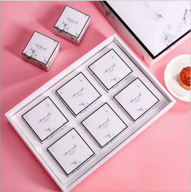 Cajas De Gift China Factory FSC мраморный торт с индивидуальным логотипом, moonторт, упаковочная бумага для чая, подарочная коробка