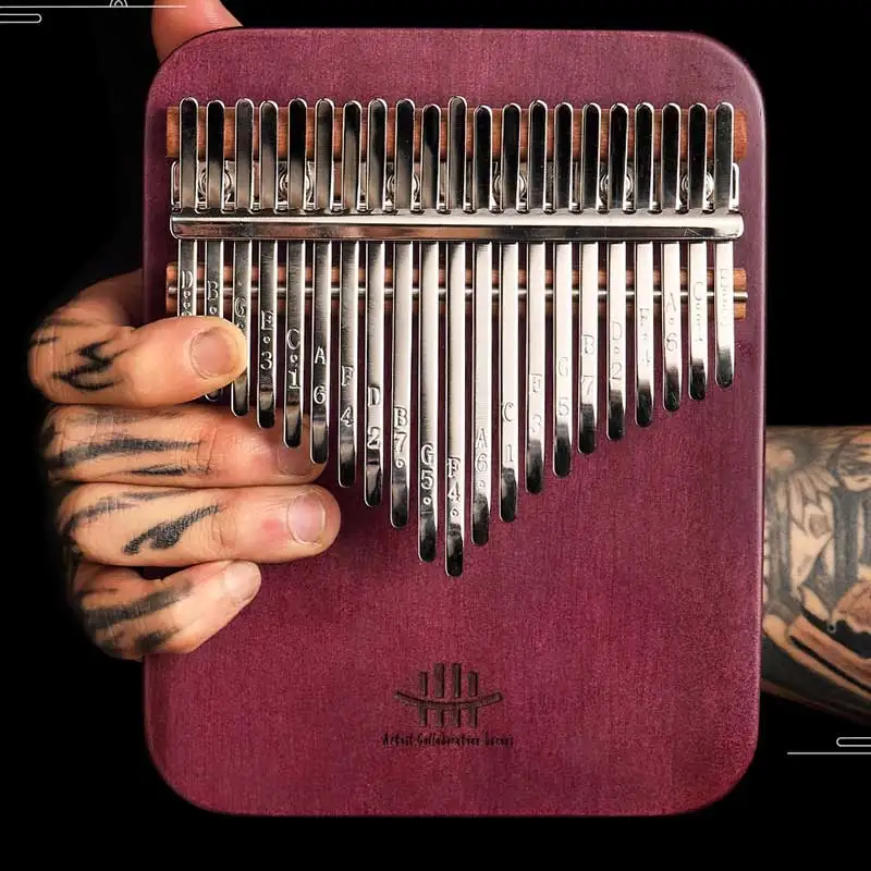 Portable 17/21Keys Kalimba Thumb Piano Musical Instrument Gift Wooden Finger Thumb for Kids and Adults