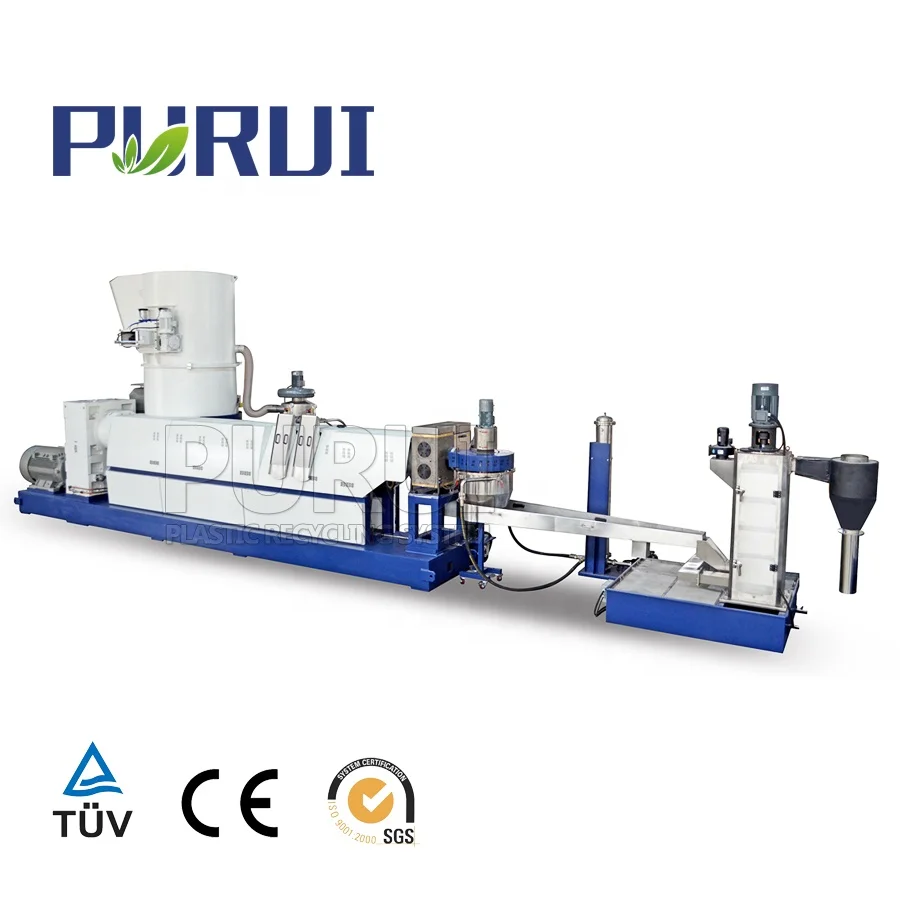 Waste Plastic Film Recycling Machine HDPE Plastic Recycling Machine Plastic Pellets Making Machine