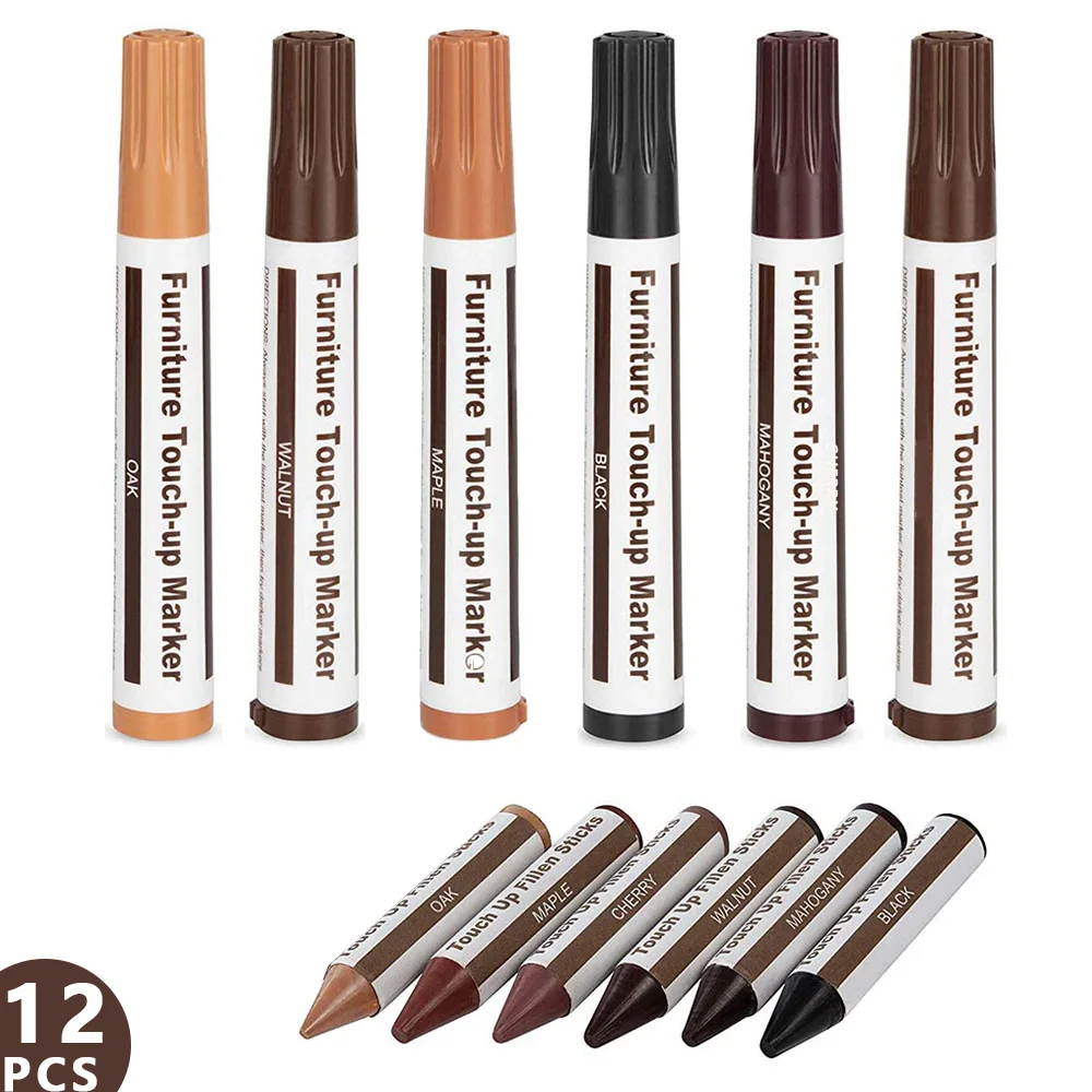 LOW MOQ Popular 6+6 Repair Marker Pen for Stains Scratches Wood