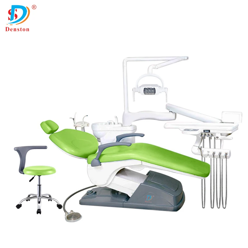 Dental Unit Chair High Quality Dental Equipment Best Price For Led Light Lamp Sale With Stool And Trolley For Hospital Clinic