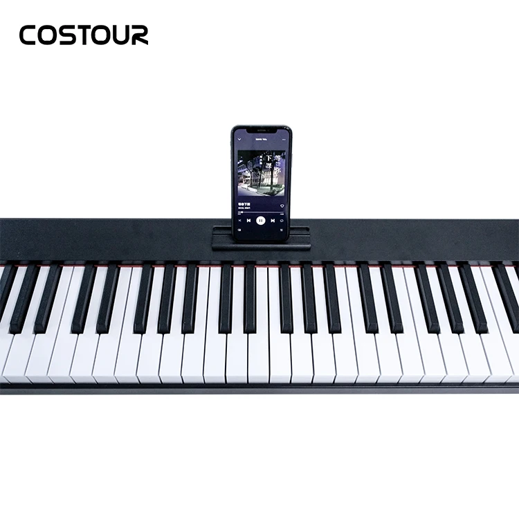 Factory Custom OEM Luxury Black Portable Electronic Piano Key Board 88 Key Weighted Digital Piano