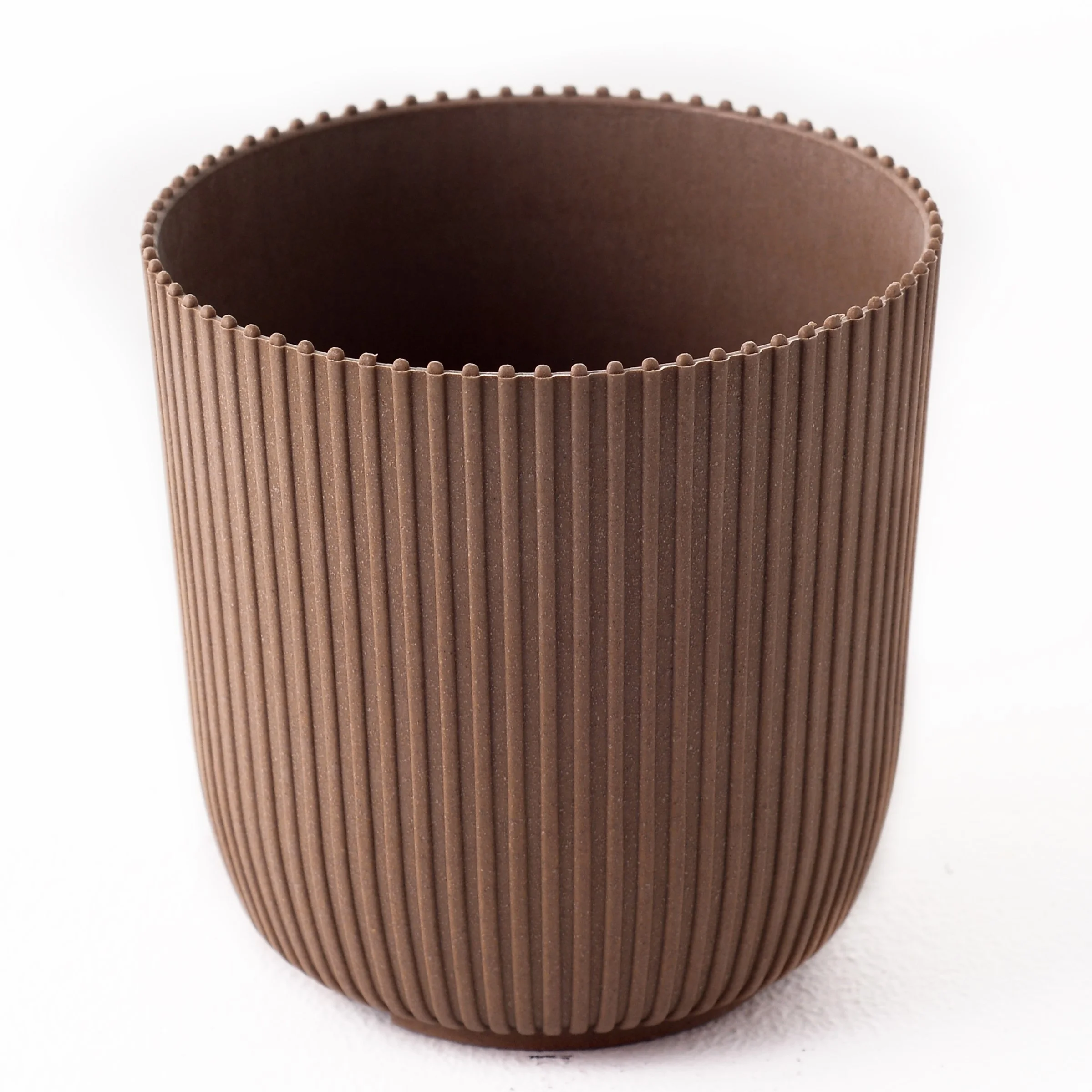 Durable Plastic Straw Biodegradable WPC Flower Pot for Outdoor XF-J002