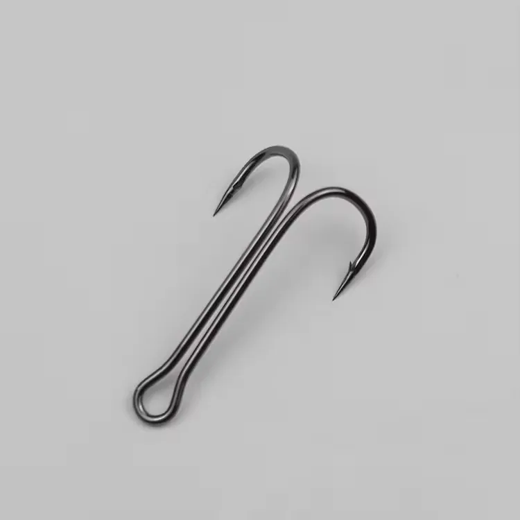 Langsheng  Double Fishing Hook 8#-3/0# Wholesale Long Shank Frog Fishing Hook