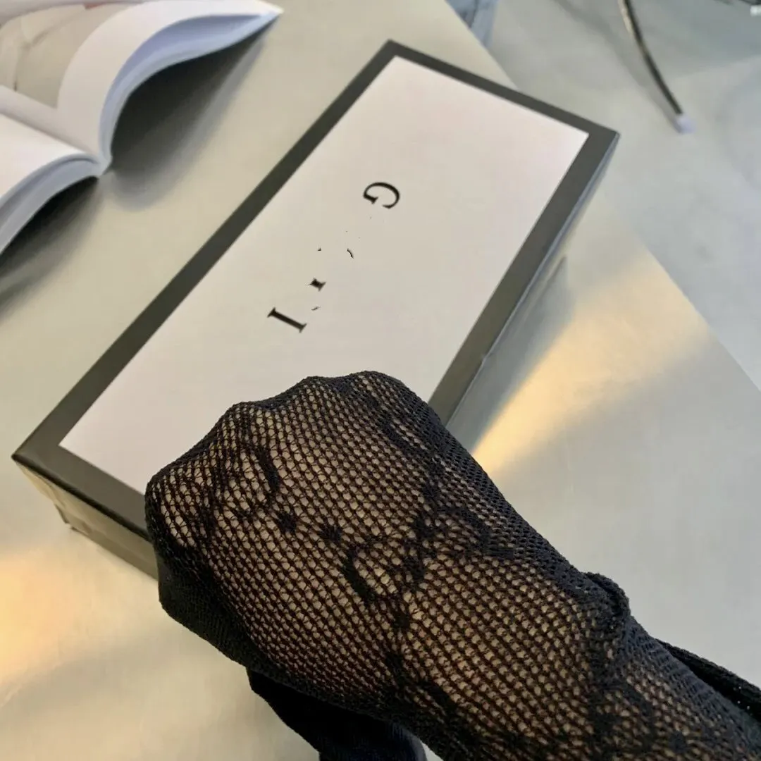 Brand G Letter Design Pantyhose Wholesale Sexy Black Silk Fishnet Socks Summer Thin Girl Stockings