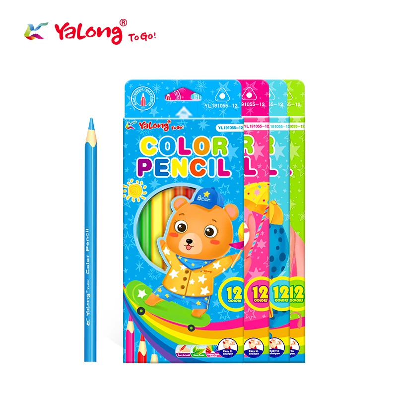 Best Selling 12 Colors PENCIL Professional Soft Core Colored Pencils For Adult Kids drawing