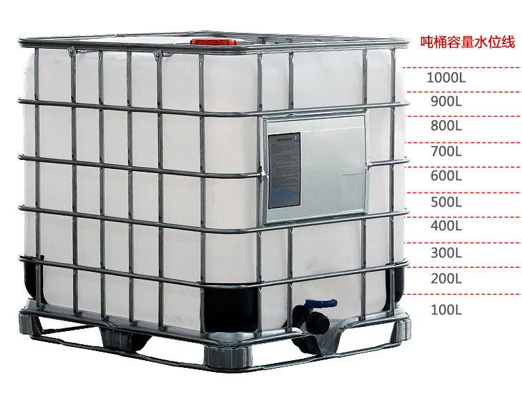 1000l used ibc tank water tank in cage