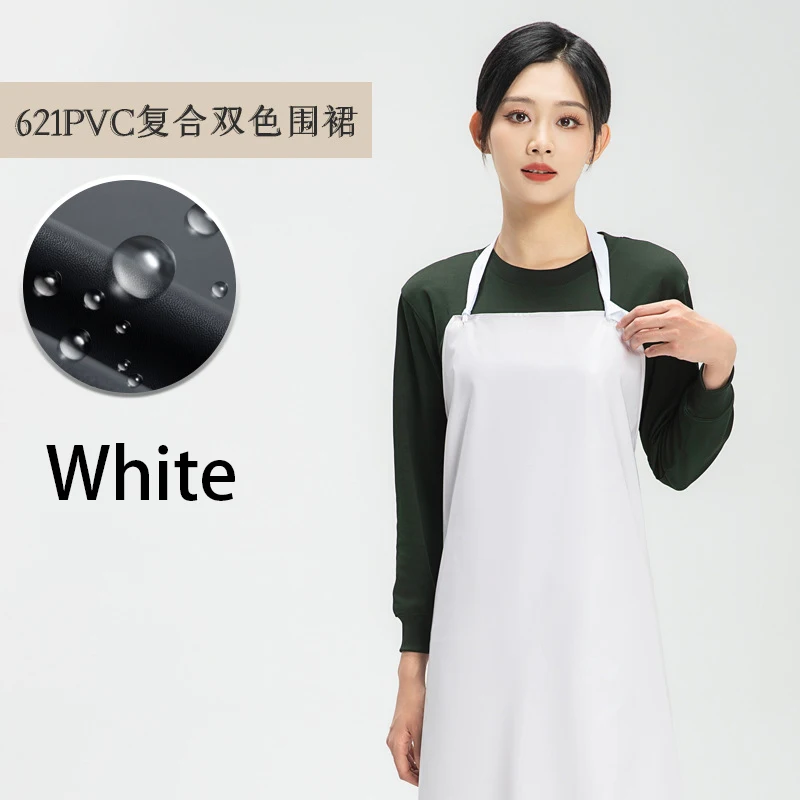 Kitchen Extended 105 Halter Waterproof Catering Aprons Utility Transparent PVC Apron