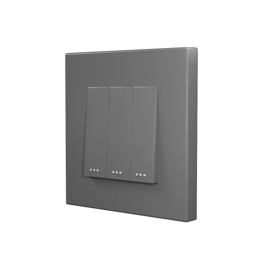 Bingoelec Retail UK EU Standard electric 10A 3Gang 2way Switches And Socket Safety Wall Light Push Button Switch