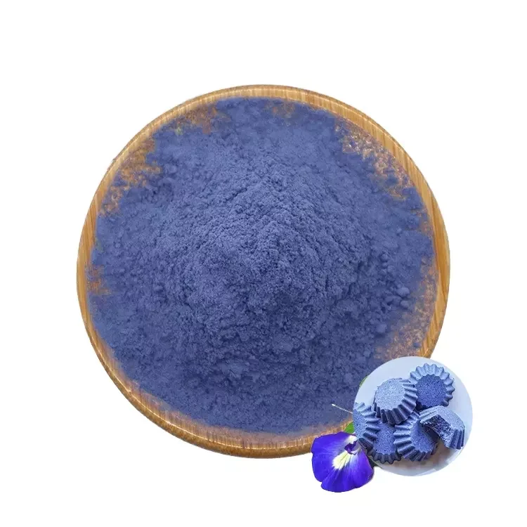 OEM Private Label 100% Pure Water Soluble Food Grade Blue Matcha Butterfly Pea Flower Powder