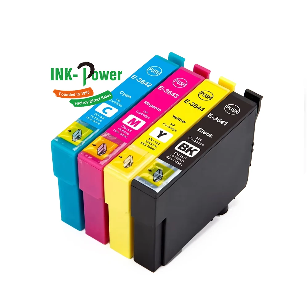 INK-POWER 364 T364 T3641 T3642 T3643 T3644 Premium Compatible Color Inkjet Ink Cartridge for Epson XP-245 XP-442 Printer