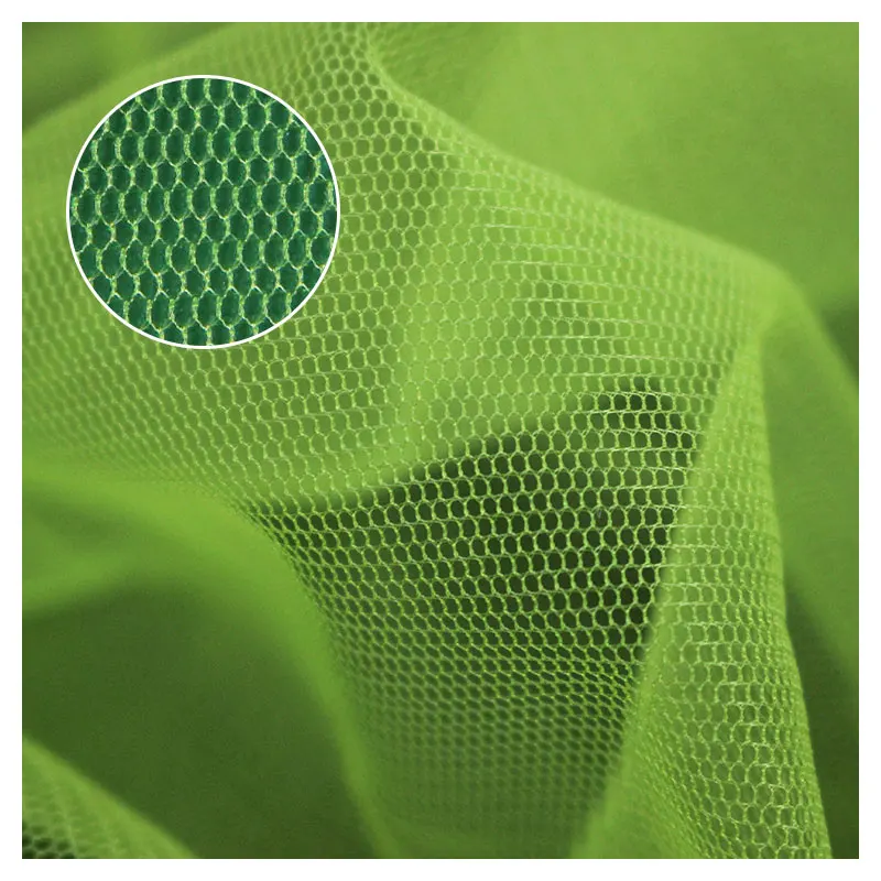 Manufacturer Fine Holes Breathable Tulle Bolt Mesh 100% Nylon Tulle Fabric For Dance Skirt