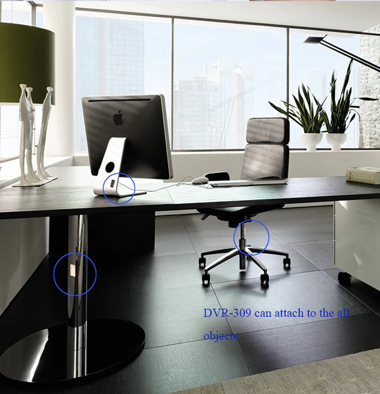 8GB 80meters wireless conceal recording & MP3 player device With clip and wireless microphone