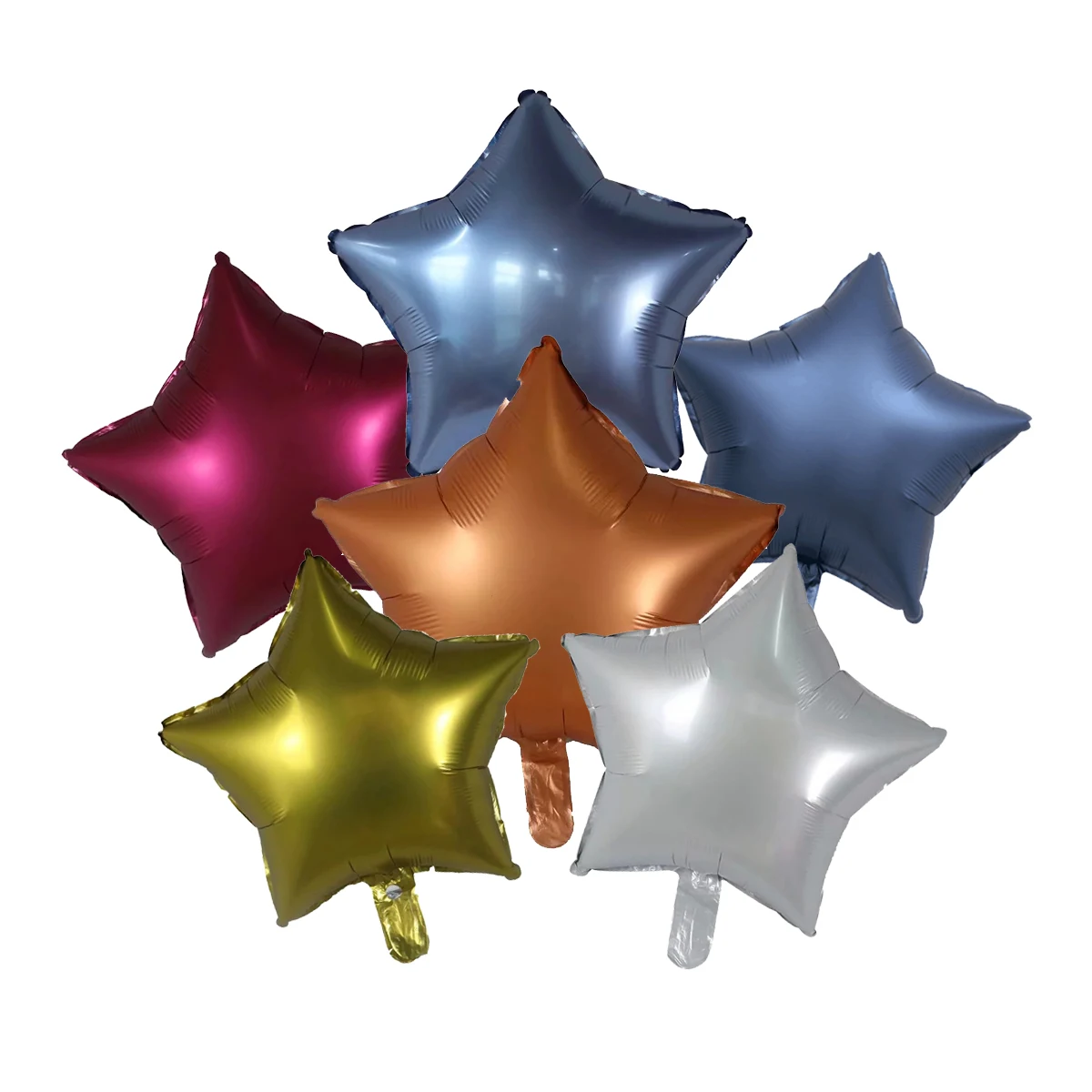 18 Inch Blue Gold Green Star Mylar Helium Balloons for Birthday Party Wedding Baby Party Decorations Star Foil Balloon