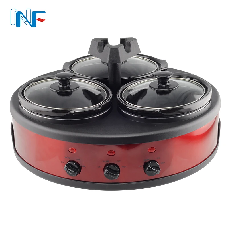 Заводская поставка 2.4qt Smart Pot Multi буфетный сервер для отелей керамическая Тройная