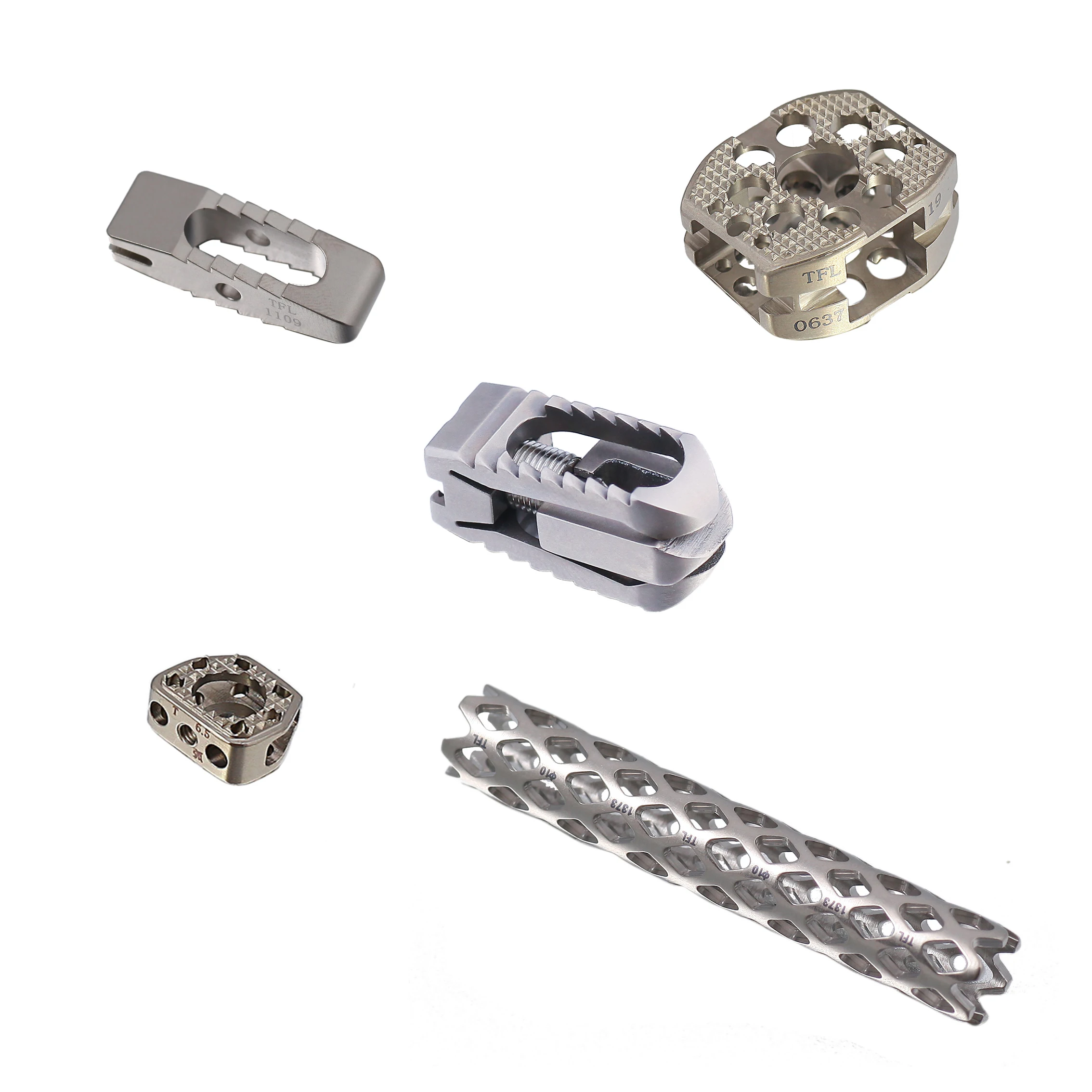 Titanium Artificial Organs Implant Materials Wedge-Shaped Cervical Interbody Fusion Cage Apply to Degenerated Endplate