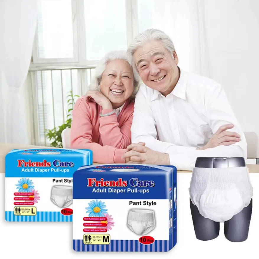 Cheap Wholesale Oem Adults Diapers Disposable  Elderly Adults Nappies Pants Adult Pull Ups Diaper In Bulk