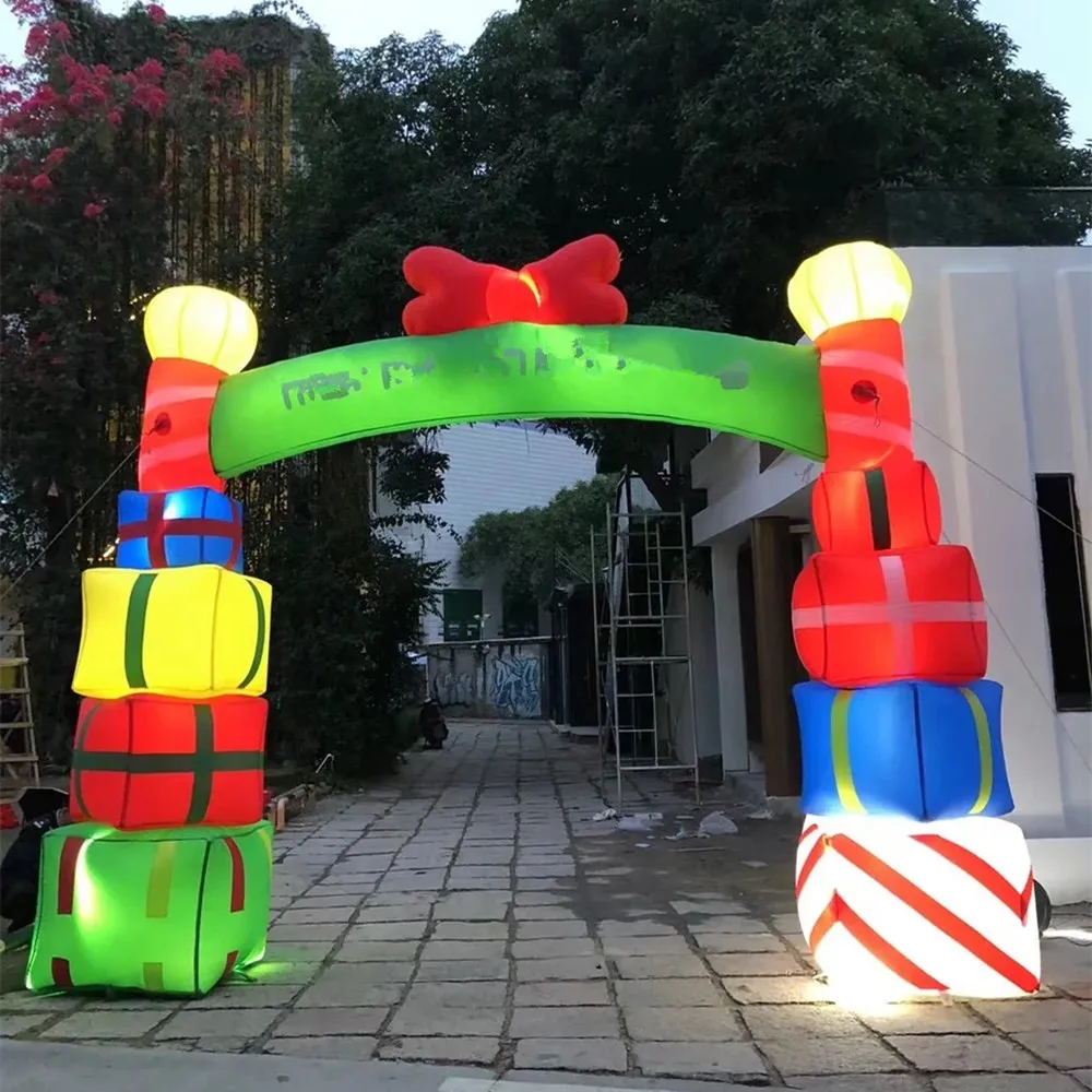 Hot Sale Inflatable Christmas Arches High Quality Christmas Gift Decoration Arches