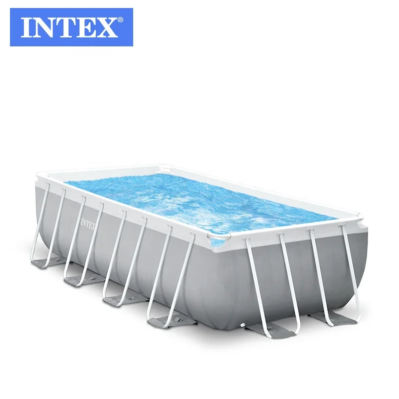 INTEX 26792 16FT X 8FT X 42IN PRISM FRAME RECTANGULAR POOL SET