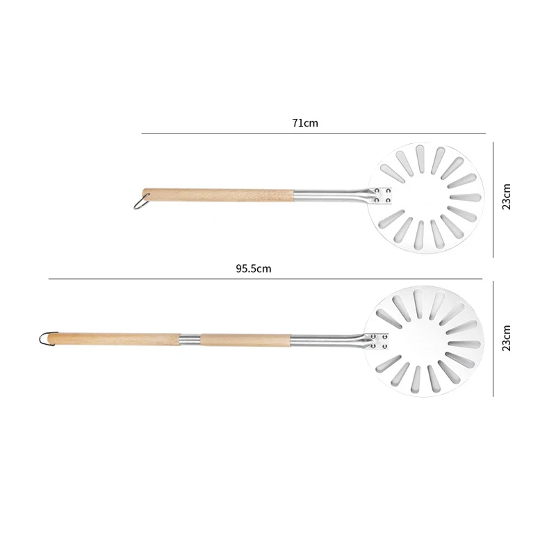 Pizza Turning Peel Aluminum Perforated Suitable for Making Pizza and Pie Pizza Oven Accessories