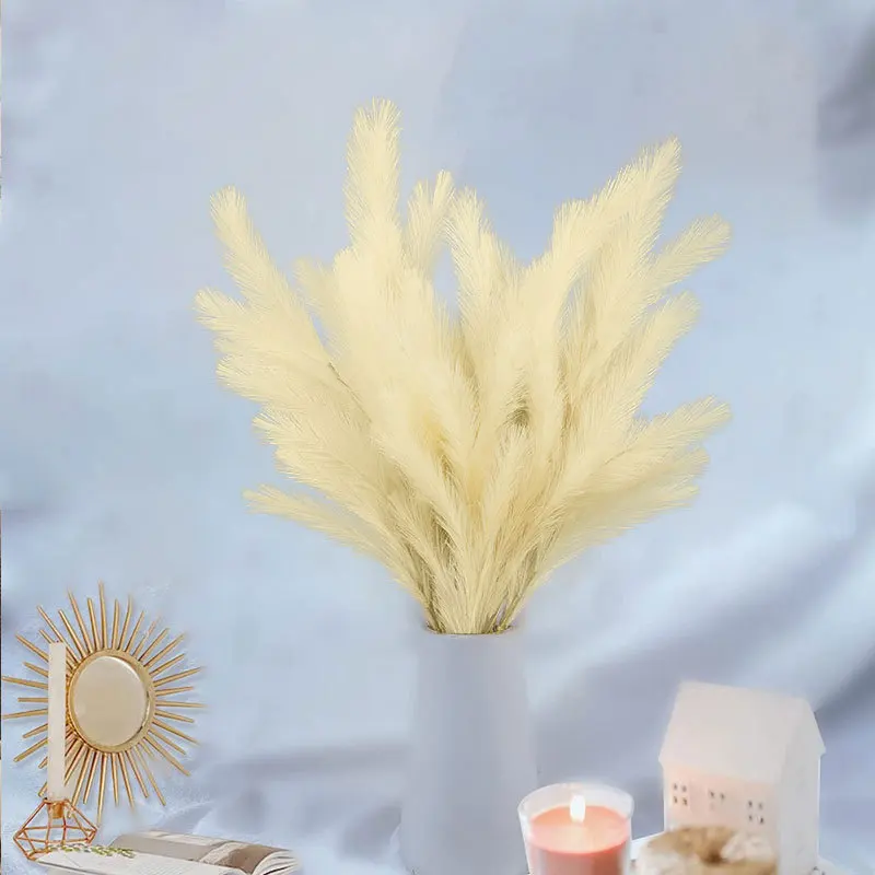 Pampas Grass Bouquet For Home Decoration Top Sell Wedding Decorative Dry Flower Long Feather Fluffy Natural Pampas Grass