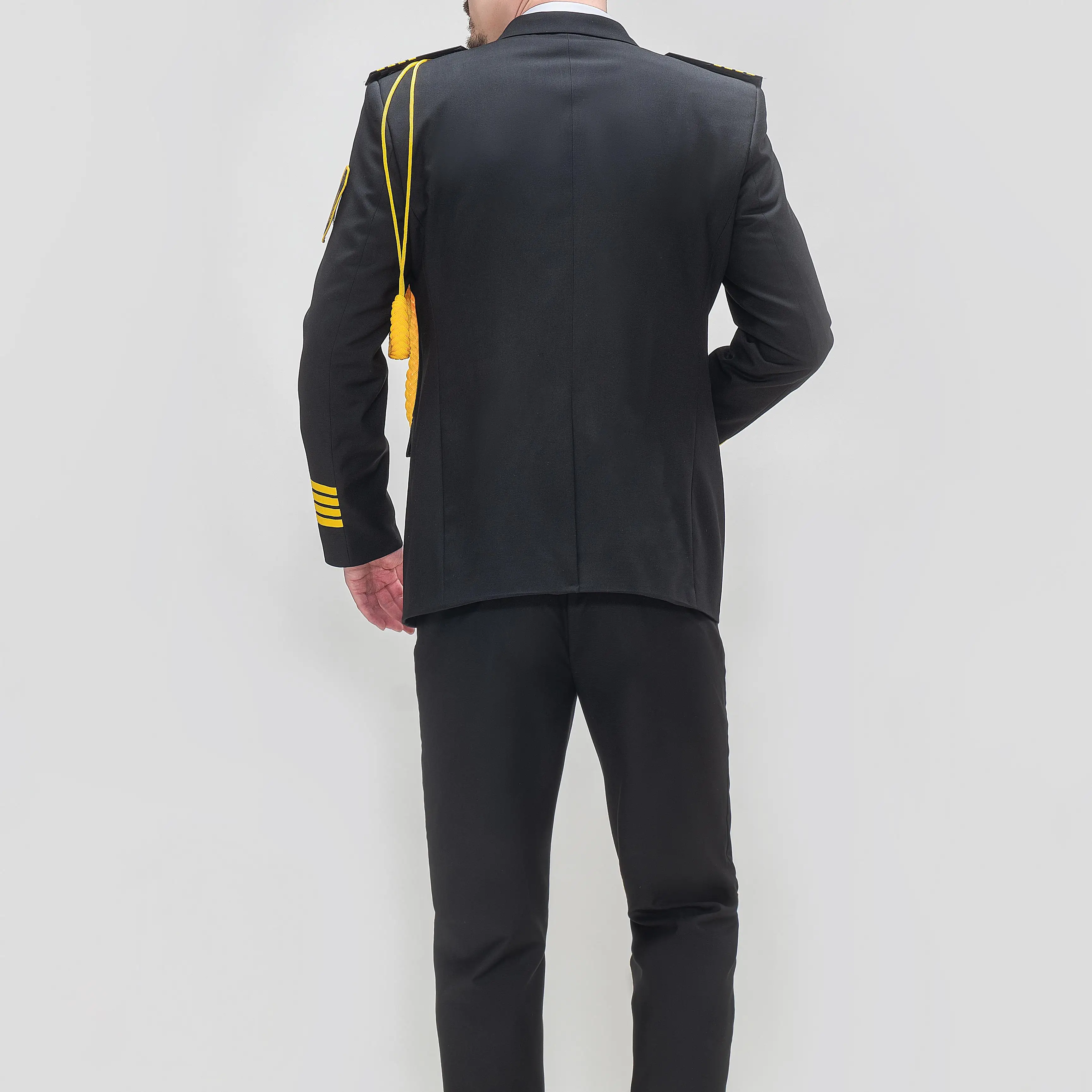 custom logo free sample double breast formal suit security guards uniforms samples full uniform for guard workwear