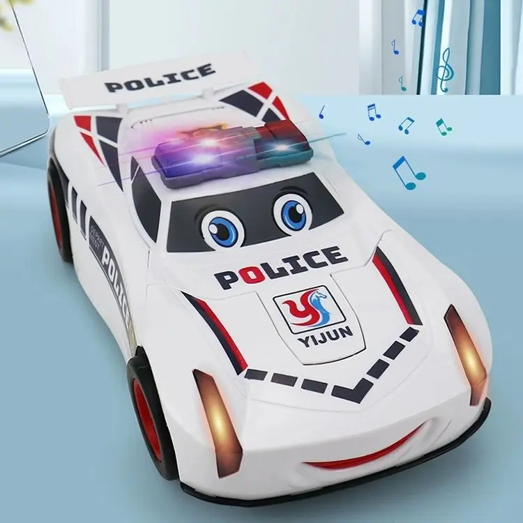 Wholesale Changeable Deformed Police Car  Electric Deformation Music Robot Police Car Toy For Kids