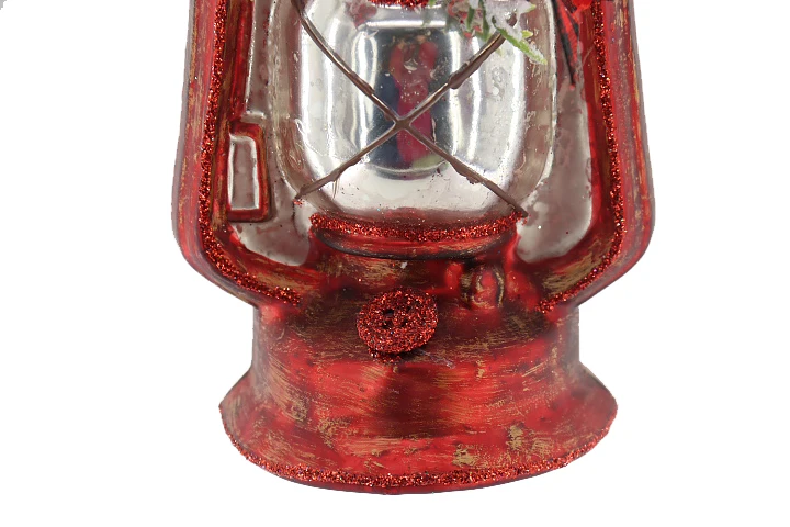 Old-Fashioned Green Retro Style Kerosene Lamp Pendant Christmas Glass Decorations Shopping Mall Windows Party Decorations