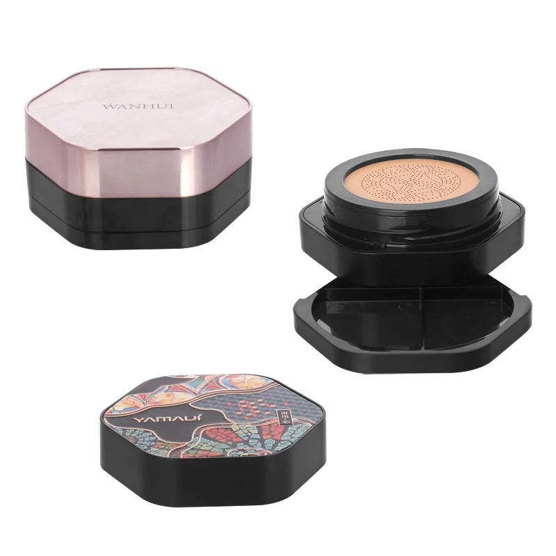 WH-F198 Air Cushion Compact BB Cream Container Plastic Powder case