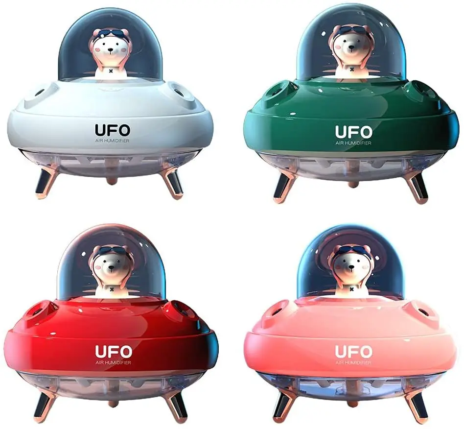 Amazon Hot Selling UFO Toy Atomizer Water Meter Ultrasonic Quiet Desktop Mini USB Aromatherapy Humidifier