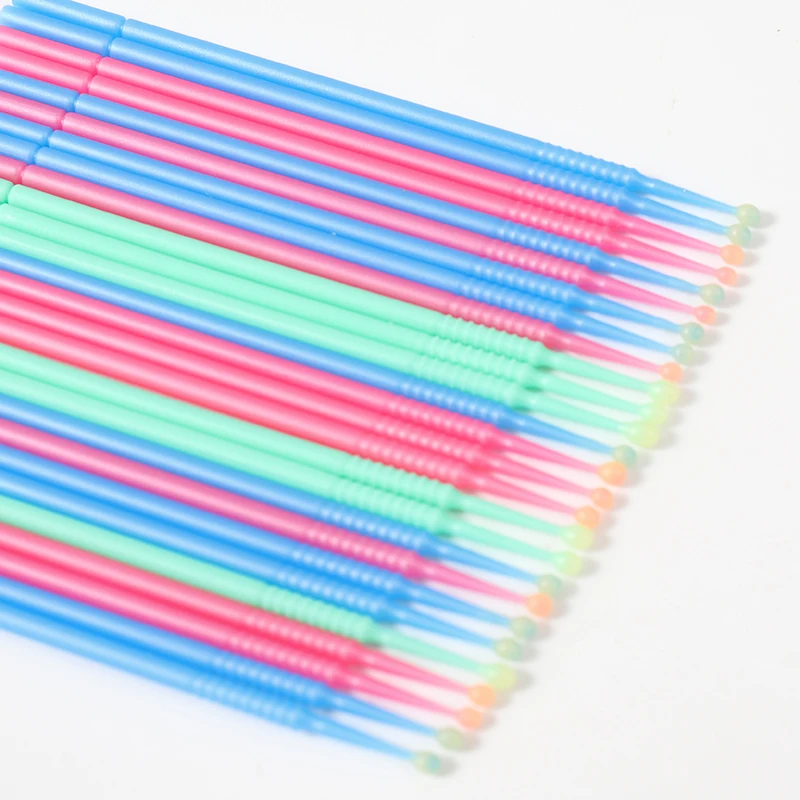 2024 Pink Disposable Wax Tipped Applicator for Tooth Gem Nail Art Sticky Wax Head Blue Green Black Color Private Box Cheap Price
