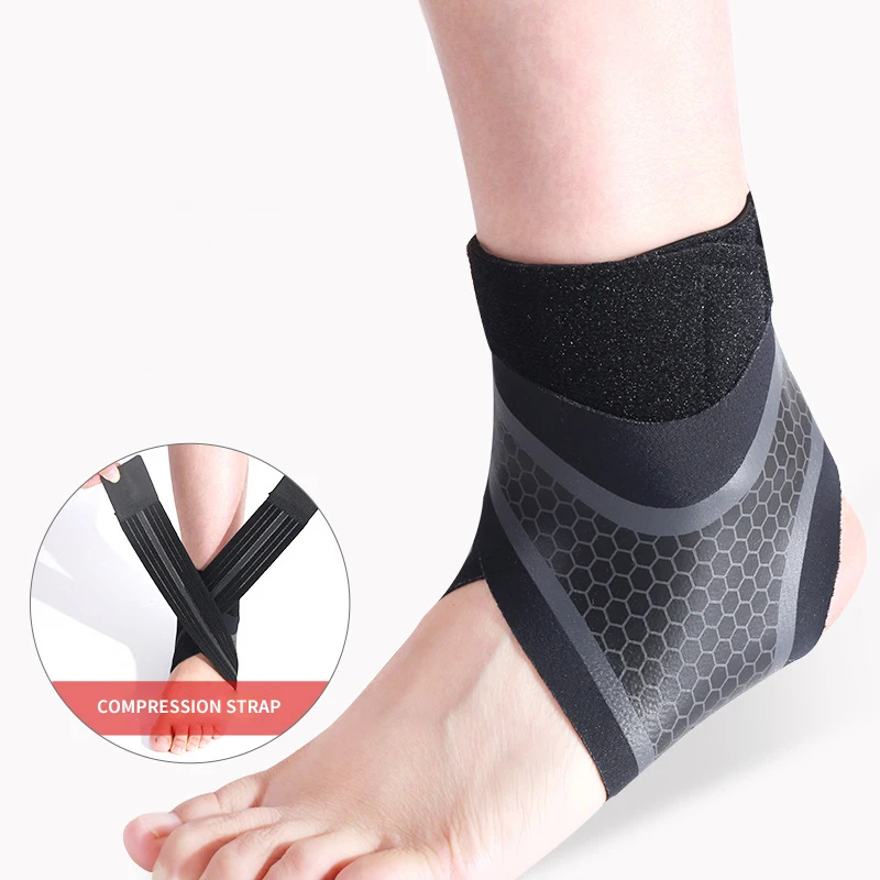 2022 Hot-sale Adjustable Ankle Protector Light weight Double pressure ankle brace  elastic neoprene orthopedic ankle brace