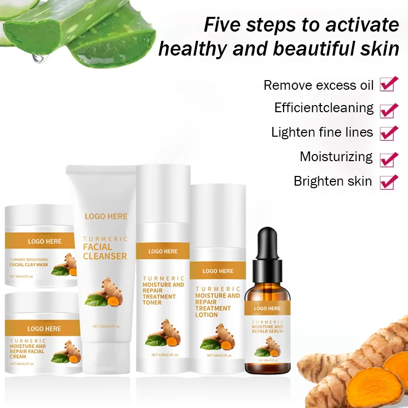 OEM/ODM Organic  Skin Care Products Anti Wrinkles Face Serum Cream Eye Cream Skincare Set For Women