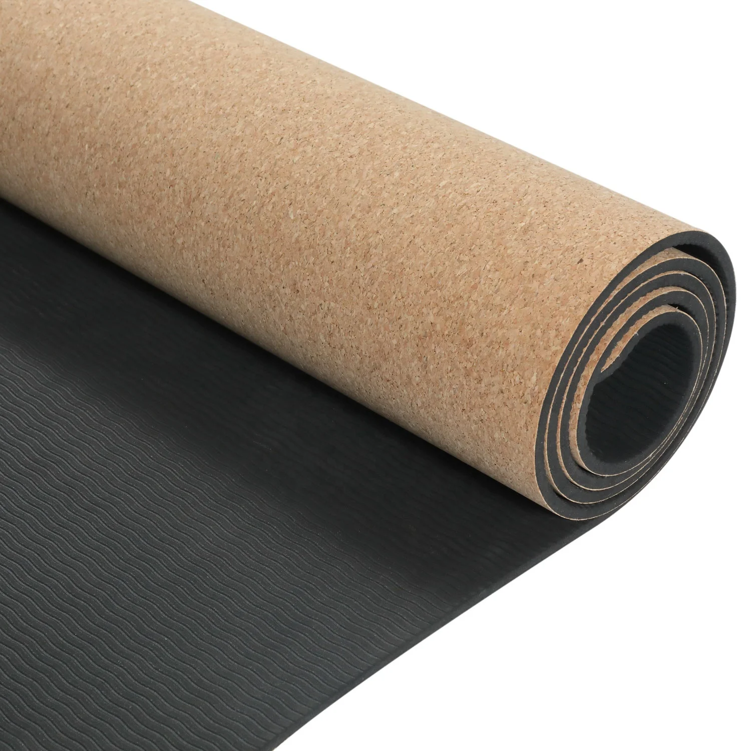 eco one wholesale cheap cork 3-6mm woman jump rope thick custom print pattern yoga mats with carrying bag