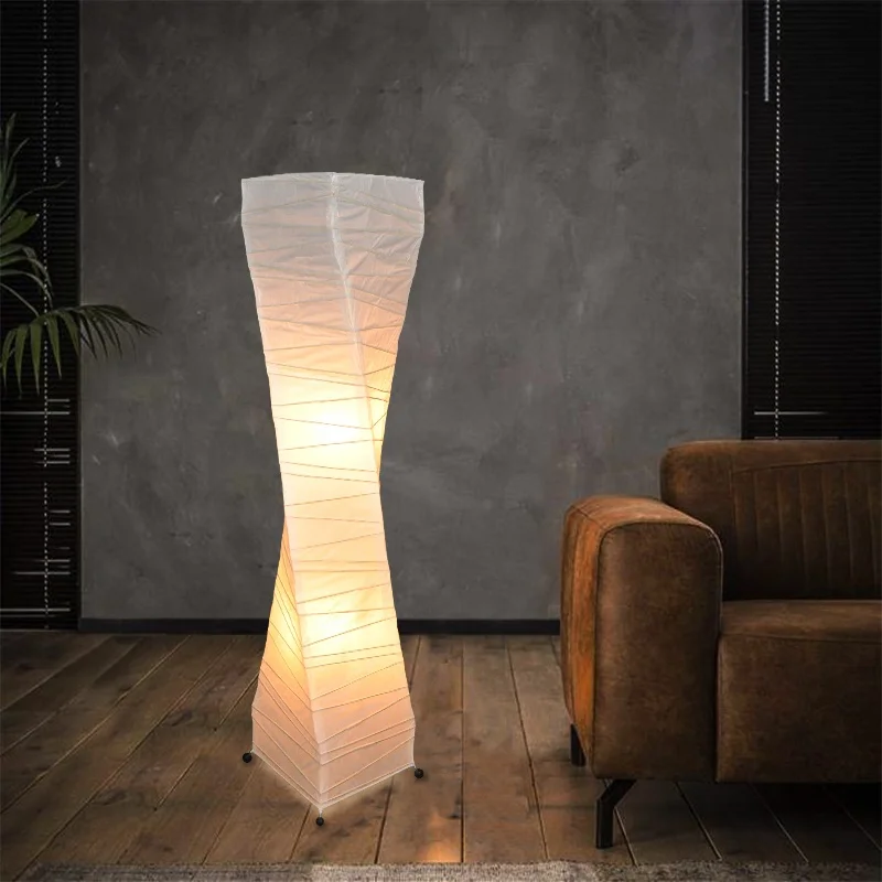 Wholesale sofa beside lighting red heart printed home decoration standing paper floor lamp