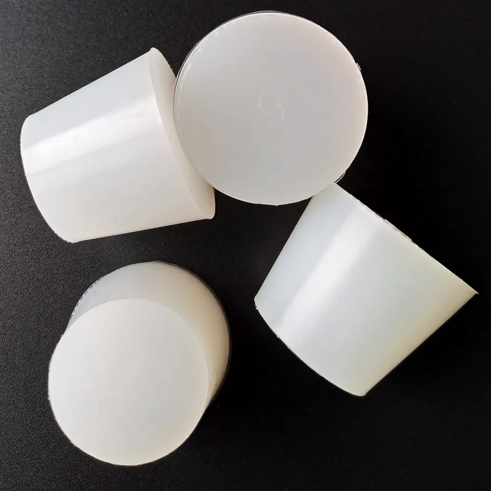 Rongtai Hot Selling Homebrew Conical Plug with Hole For Airlock Wine Brew Beer Fermenting Silicone Plug Rubber Stoppers