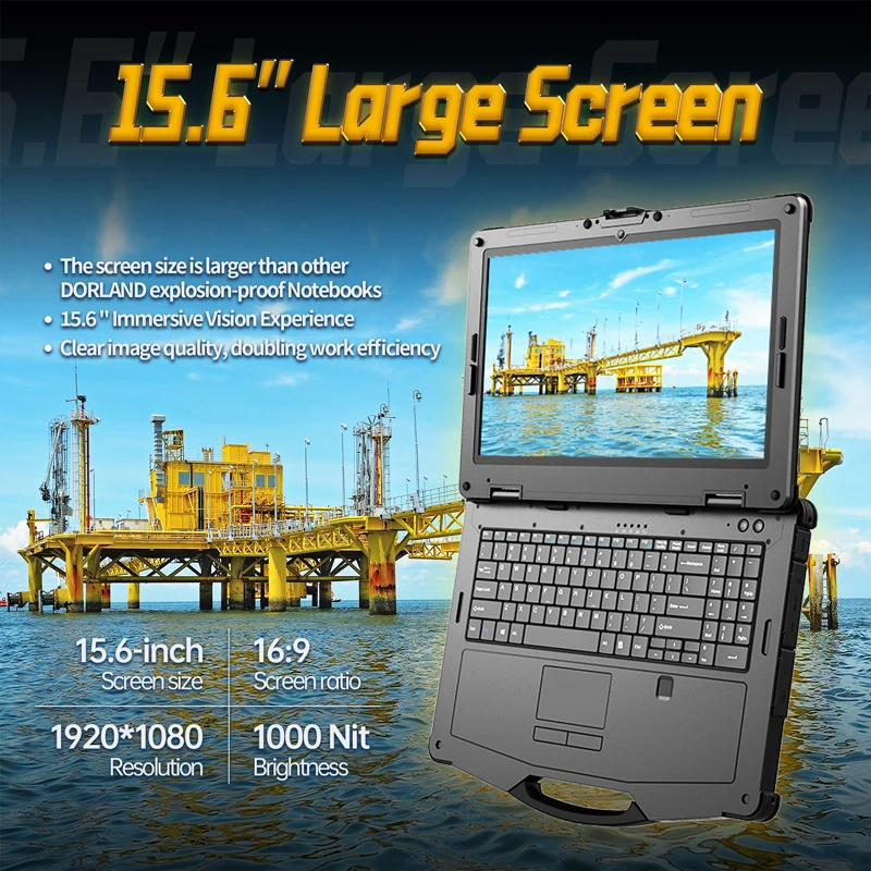 Dorland Ex NB10S 15.6 inch Full-rugged Notebook intrinsically safe laptop