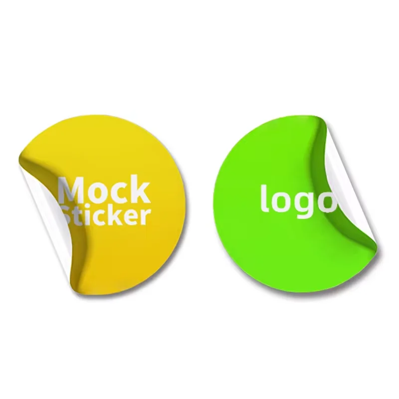 Factory custom print own small  logo sticker label printing with custom adhesive waterproof vinyl logo stickers