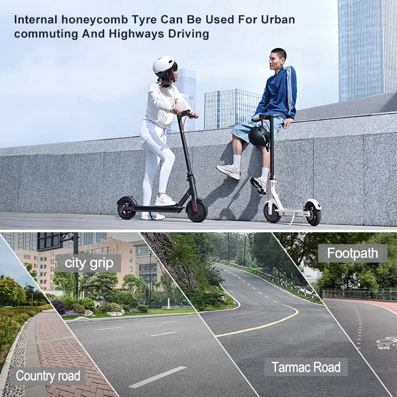 8 1/2 x 2 Inch Electric Scooter Accessories Rubber Airless Tires Replacement Xiaomi M365 / Pro scooter 8.5 Inch wheels Tyre