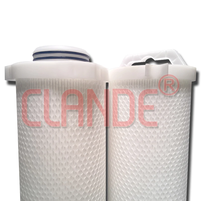 6 To 40 Inch 5 Micron High Flow Pleated Filter Cartridge For Microelectronic Filtration