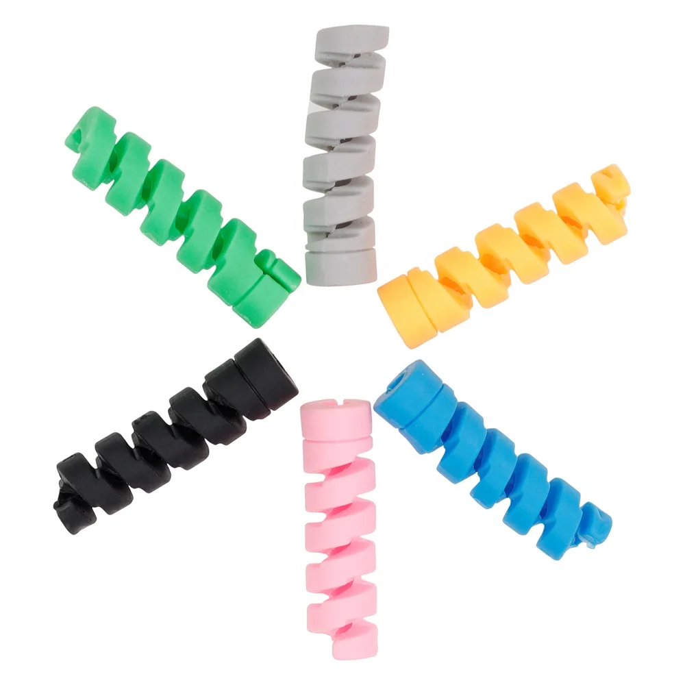 Spiral Cable Protector Saver Cover For Mobile Phone USB Charger Wire Charging Cord Protection Managemnet Cable Organizer