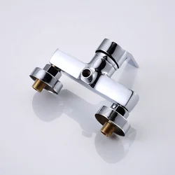 China faucet supplier luxury bathroom shower mixer set wall mounted brass bath shower faucet for cold and hot water