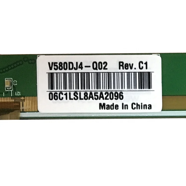 Эта панель ЖК-дисплея V580DJ4-Q02 C1 58 дюймов ЖК-дисплей сенсорный экран панели с разрешением 4K UHD светодиодный ТВ-экран открытыми порами запасная часть для замены процессора изображений ЖК