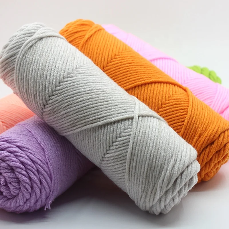 wholesale OEM Eco friendly cheap high quality 8ply acrylic hand craft yarn for hand knitting (1600302053563)