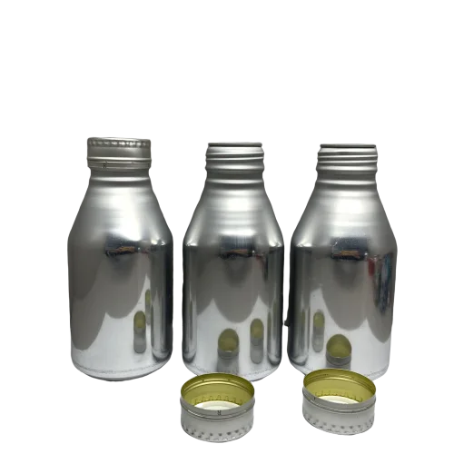 
350ml(12oz) aluminum beverage bottles with a 38mm ROPP pilfer proof screw on cap 
